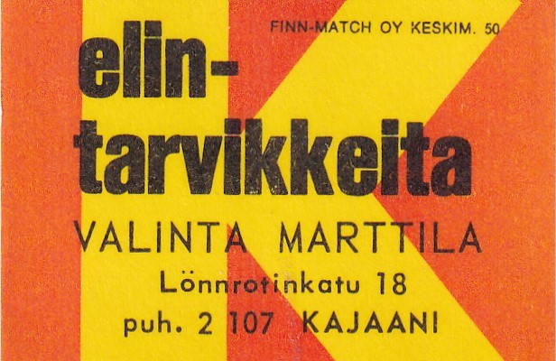 Kajaani, Valinta Marttila , Elintarvikkeita,   b428