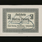 Saksa Notgeld 50 Pfennig, Schwabach - pikkukuva 1