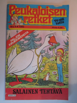 PEUKALOISEN RETKET VILLIHANHIEN MATKASSA 6/1985 40 V TAKAA
