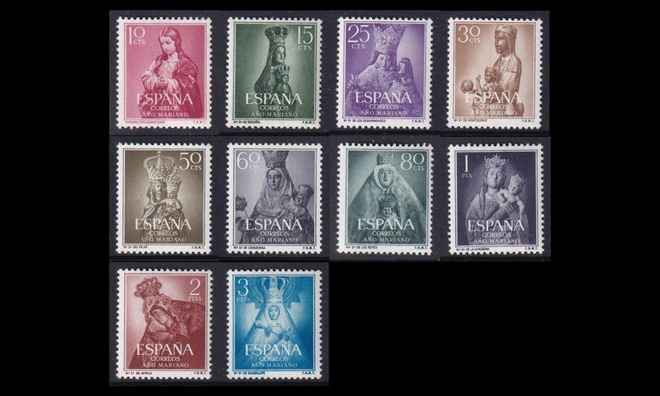 Espanja 1028-37 ** Marian vuosi (1954)