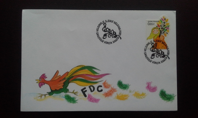 FDC Pääsiäinen - Virpoja 2.3.2005 LaPe 1734
