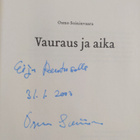 Osmo Soininvaara : Vauraus ja aika (signeerattu, tekijän ... - pikkukuva 3