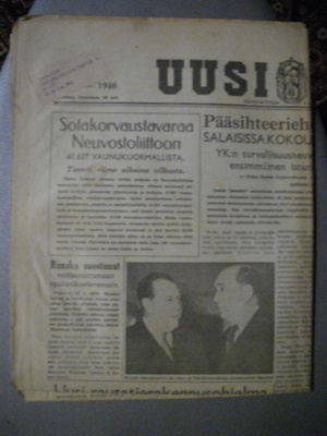 Uusi Suomi Nro 16/18.1.1946 (23.1)