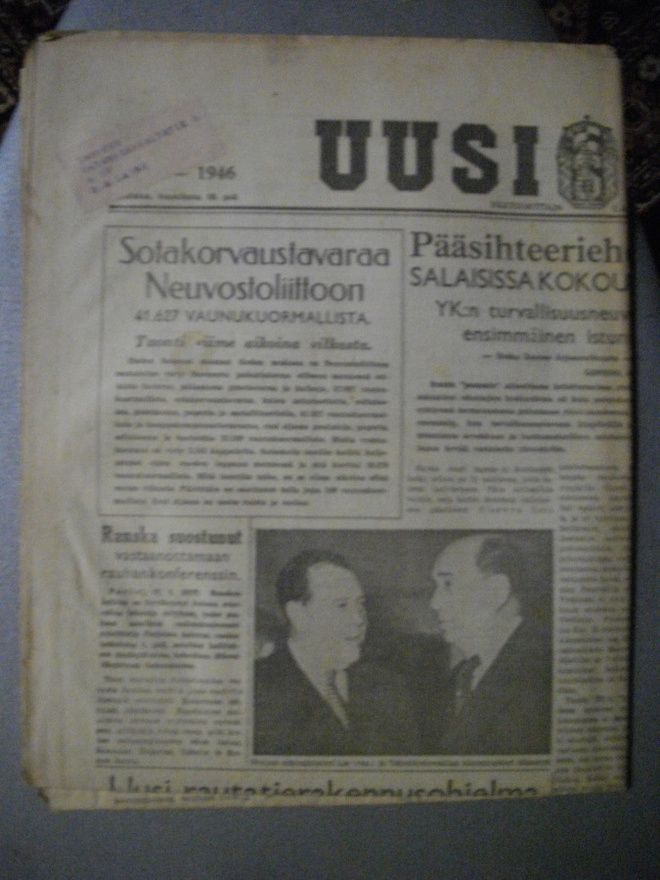 Uusi Suomi Nro 16/18.1.1946 (23.1)