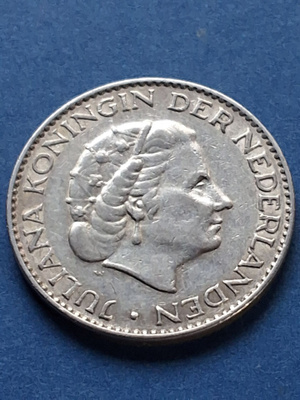 Hollanti 1Gulden 1956 HOPEAA!