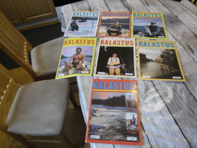 Urheilukalastus-lehti vuosikerta 1988 (7 kpl)