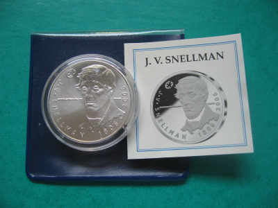 Suomi 10e hopea juhlaraha J.V. Snellman - 2006
