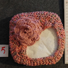 Alina´s Handmade käsin virkattu Nessupiilo ruusulla eri väri - pikkukuva 1