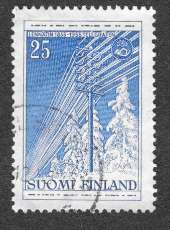 Lennätin 100v 1955 25mk (LAPE 452) O