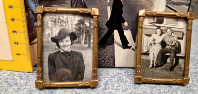 Valokuvakehys vintage kaksi kappaletta hienot