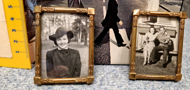 Valokuvakehys vintage kaksi kappaletta hienot