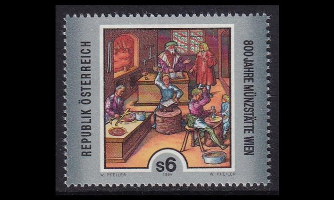 Itävalta 2119 ** Wienin rahapaja 800v (1994)
