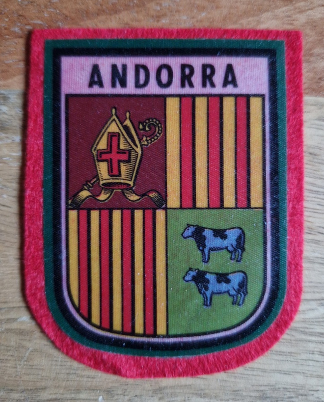 Andorra vintage kangasmerkki