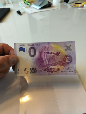 pakka sileä 0 € seteli