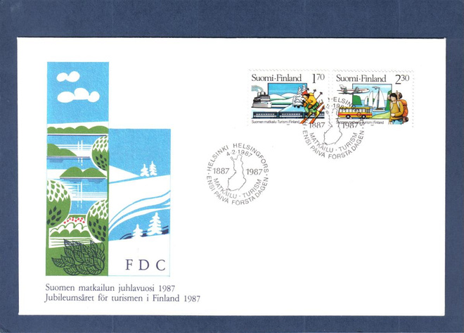 FDC..Suomen matkailu ..Helsinki 4.2.1987