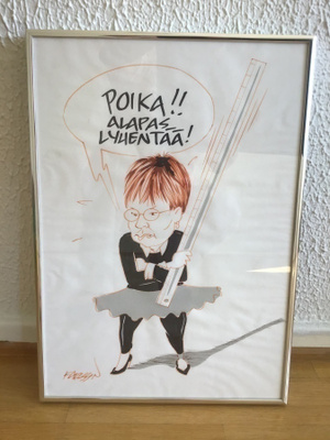 Henrik Karlsson piirros / taulu. Signeerattu