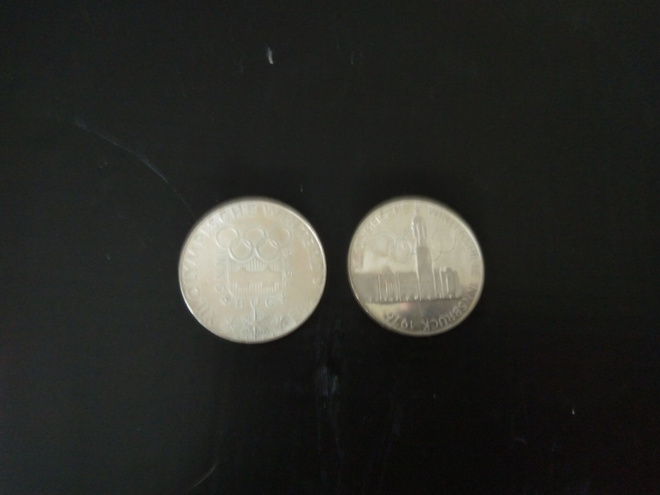 Hopeakolikot 100 schilling 1976 (1974) Österreich