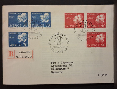 Ruotsi - Fa-570-571 sarja FDC - 1965