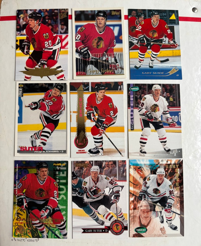 Gary Suter 9 erilaista Chicago Blackhawks