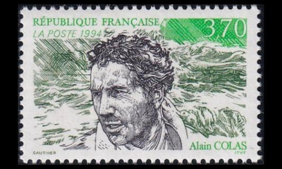 Ranska 3058 ** Yksinpurjehtija Alain Colas (1994)