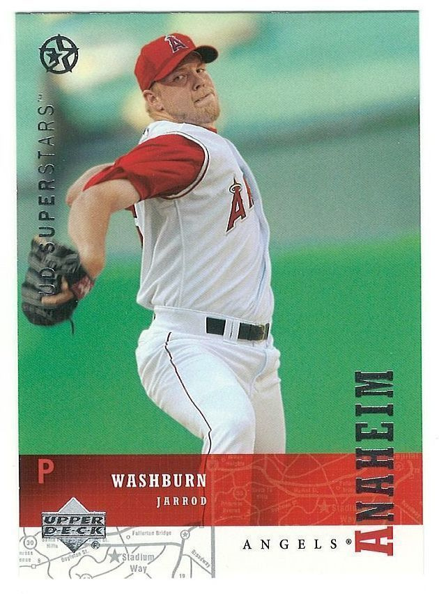 02-03 UD Superstars #5 Jarrod Washburn