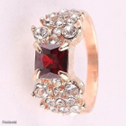 38 .. 14k Gold Duble Fashion Women Itävallan .. Sormus - pikkukuva 5