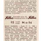 Purkkakuva Filmitähti-sarja 25 n:o 94 ROCK HUDSON. Purukumik - pikkukuva 2