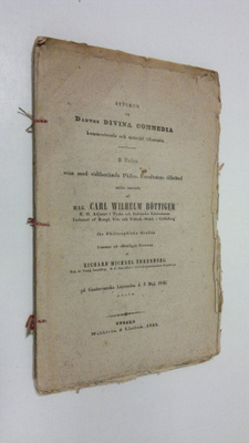 Carl Wilhelm Böttiger : Stycken ur Dante's Divina Commedi...