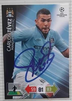 Carlos Tevez ManchC signed