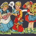 Vintage Rivi Eas Lapset Kiiltokuvat - pikkukuva 1