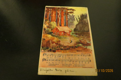 VANHA POSTKORTTI SÄVEL KUVA 1944 KENTTÄPOSTINA KULKENUT