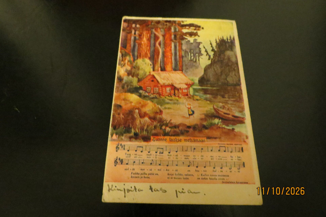 VANHA POSTKORTTI SÄVEL KUVA 1944 KENTTÄPOSTINA KULKENUT