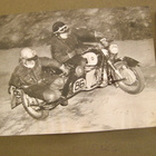 4 VANHAA Valokuvaa UPEAT Ralli Moottoripyörät n. 1960 - pikkukuva 3
