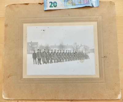 VANHA Valokuva Suojeluskunta Aseineen Rauma / Pori 1920-l