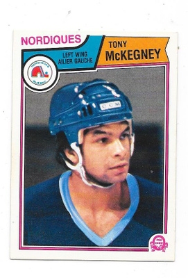 1983-84 OPC #296 Tony McKegney , Quebec Nordiques