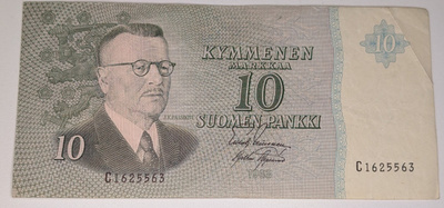10 Markkaa 1963 ilman Litt C1625563