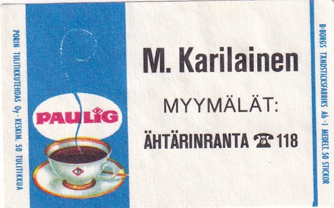 Ähtärinranta, M. Karilainen  , Paulig 1/15