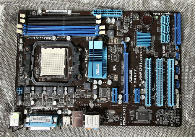 AM3 emolevy Asus M4A77, Asuksen tehdaskunnostama