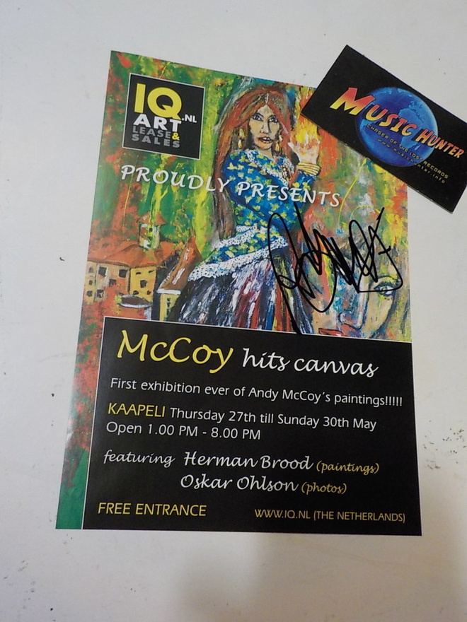 ANDY MCCOY NIMIKIRJOITUS FLYERISSA