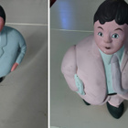 Keraamiset retro figuurit / patsaat 2 kpl - pikkukuva 1