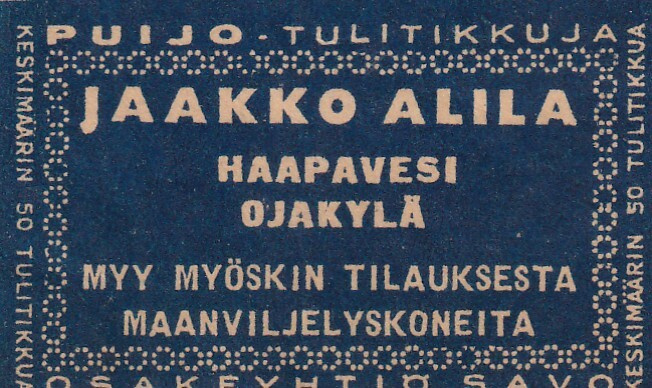 Haapavesi, Ojakylä, Jaakko Alila    s27