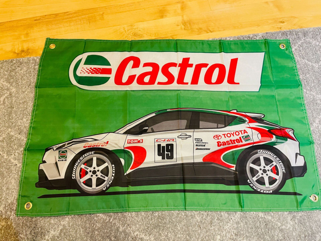 Toyota Kalle Rovanperä NGK tulppa Castrol lippu 1kpl