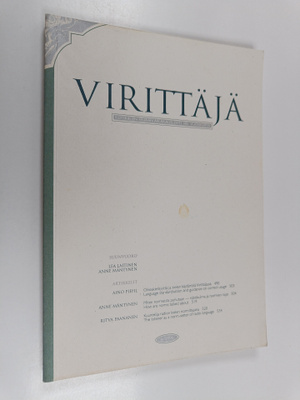 Virittäjä 4/1996 : kotikielen seuran aikakauslehti 100. v...