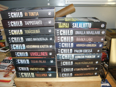 Lee Child valikoima pokkareita (nidotut)