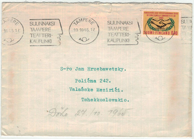 1965 kansainvälinen yhteistoiminta kirje CSRään