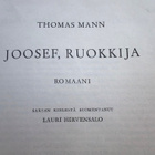Thomas Mann : Joosef, ruokkija ( 1948 ) 1.painos - pikkukuva 2