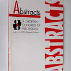 Abstracts : III European Congress of Psychology, July 4-9... - pikkukuva 1