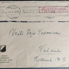 Punainen kenttäpostia -leima ja logo-kuorella 1942 - pikkukuva 1