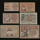 Itävalta Notgeld 10, 20, 30, 50, 75, 90 Heller, Woergl 1920 - pikkukuva 2
