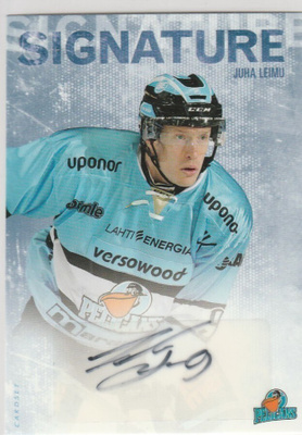 2016/17 Cardset Signature Juha Leimu , Pelicans